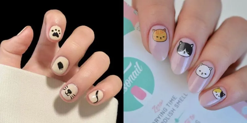 Nail Art For Beginners – Vẽ Móng Chân Hình Chú Mèo Cute Bằng Tăm Tre